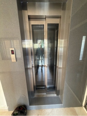 SS Big Vision glass door elevator