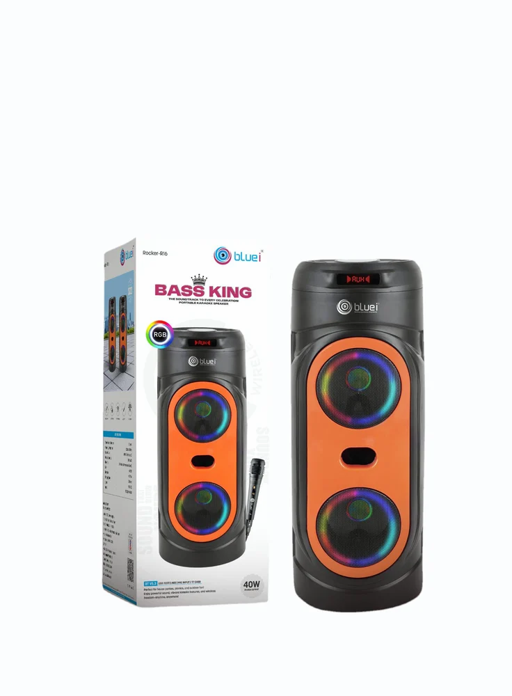 Bluei Bass King BT Speaker with Wired Microphone