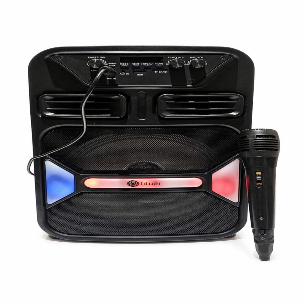 Hit Man Bt Speaker With Wired Microphone - Color: Black Orange