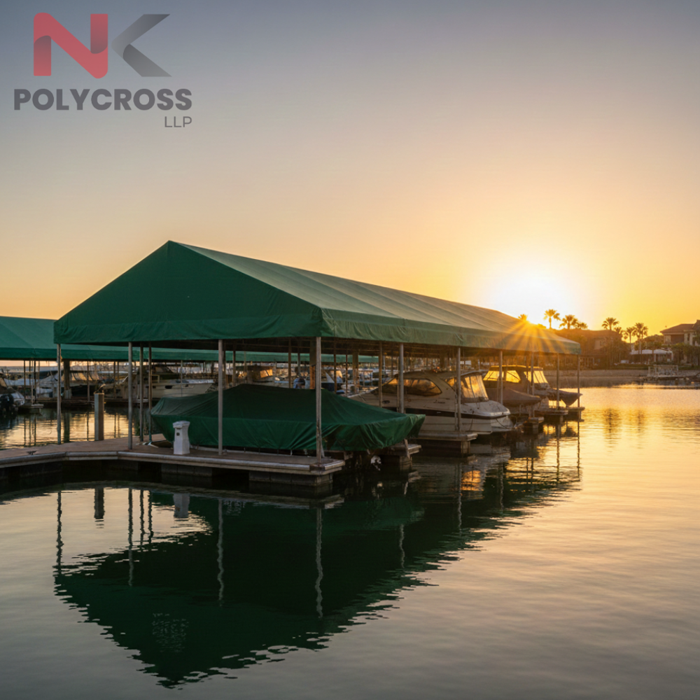 Boat Dock Cover - Color: Blue