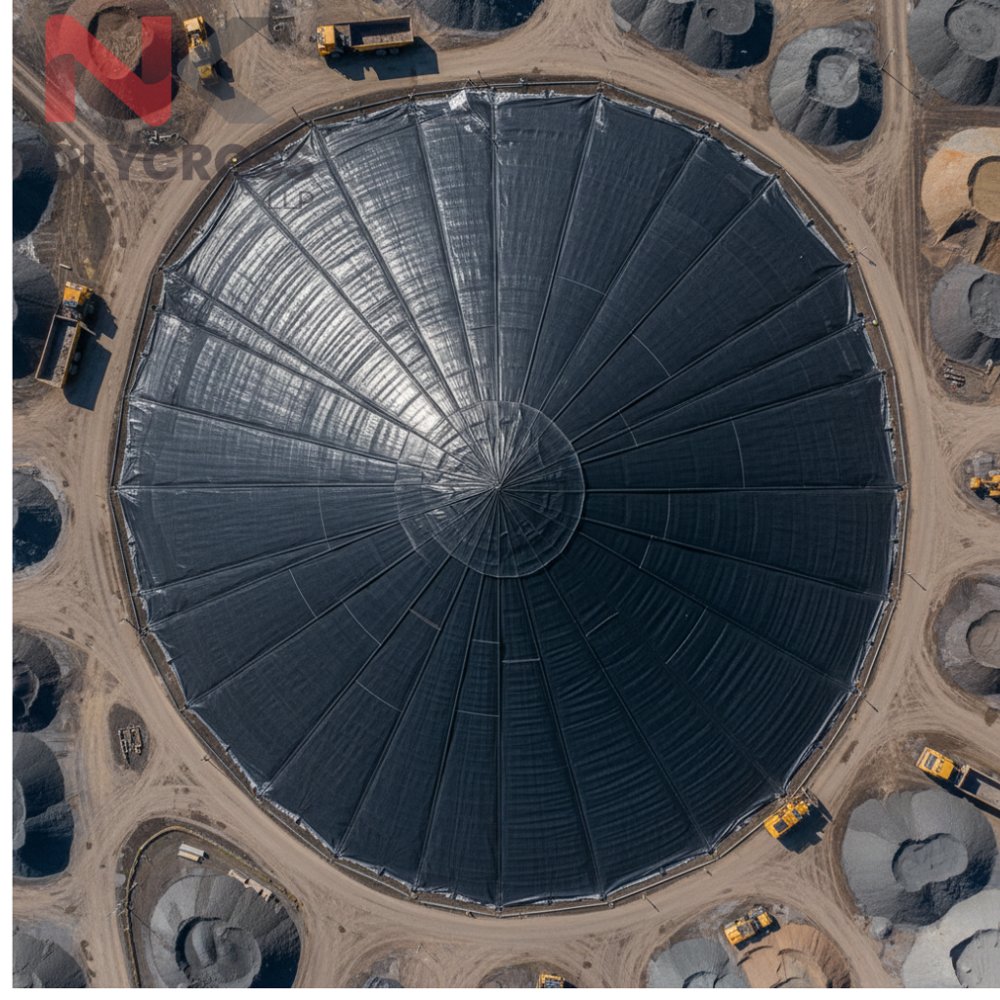 Mineral Stockpile Cover - Color: Blue
