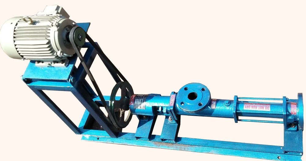 Progressive Cavity Sludge Pump - Durable Cast Iron Material, High Efficiency Performance | Ideal For Wastewater Management And Sludge Transport