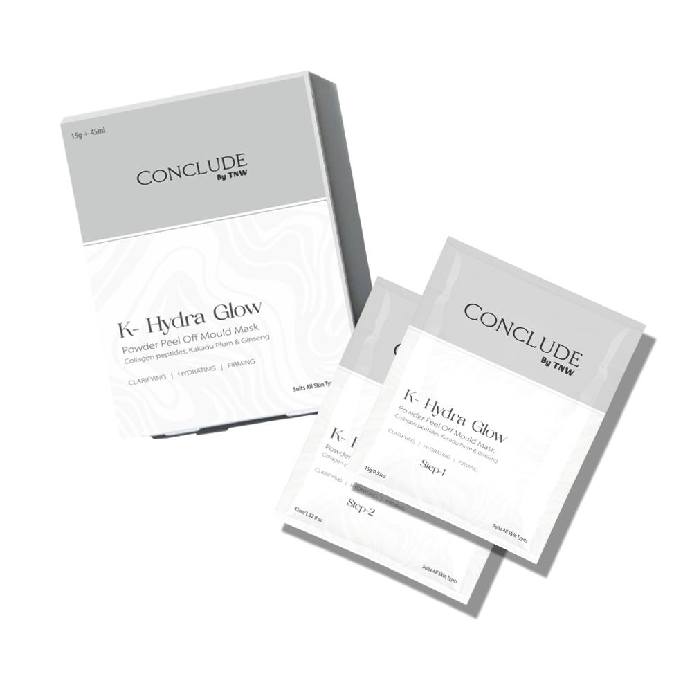 Conclude K-Hydra Glow Powder Peel Off Mould Mask