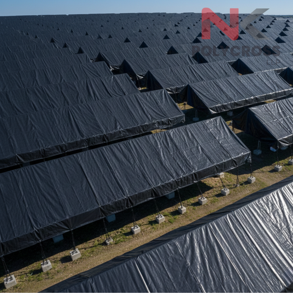 Solar Panel Temporary Cover - Color: Blue