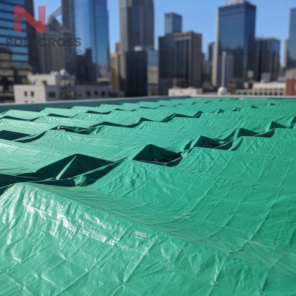 Solar Panel Temporary Cover - Color: Blue