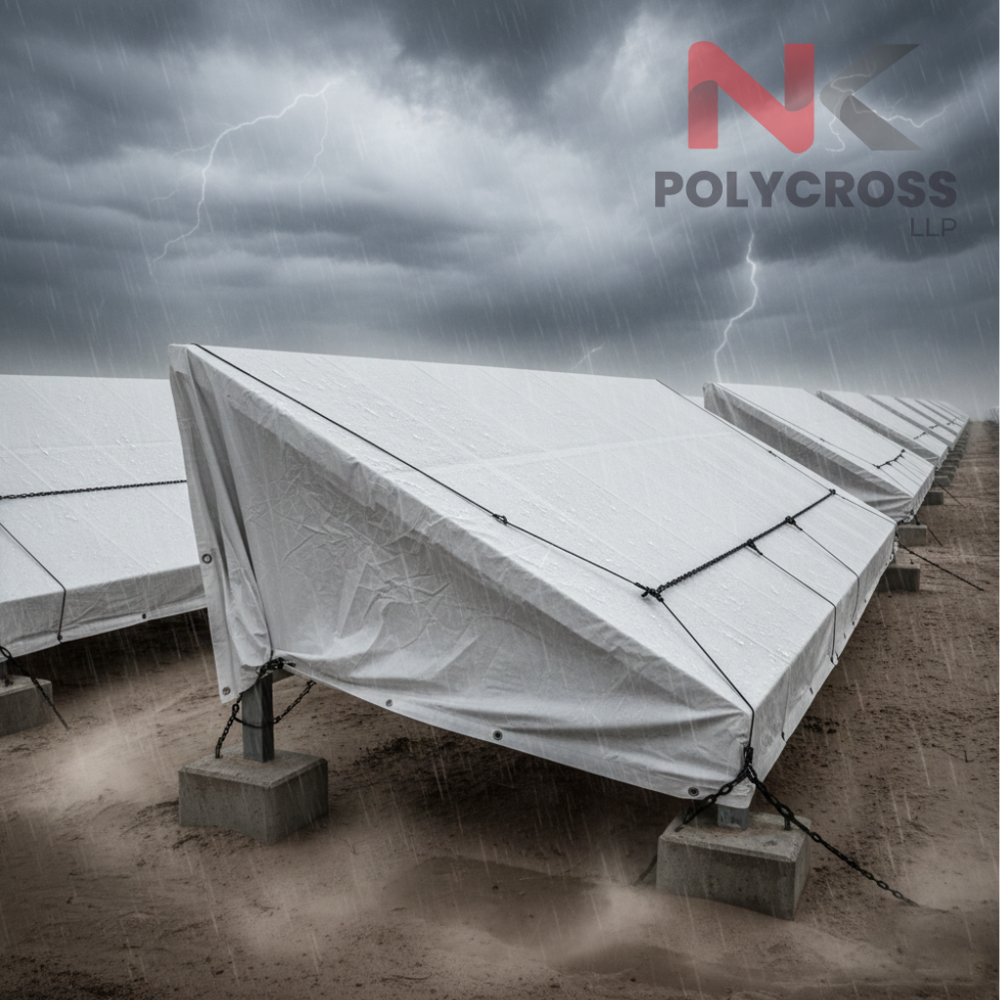 Solar Panel Temporary Cover - Color: Blue