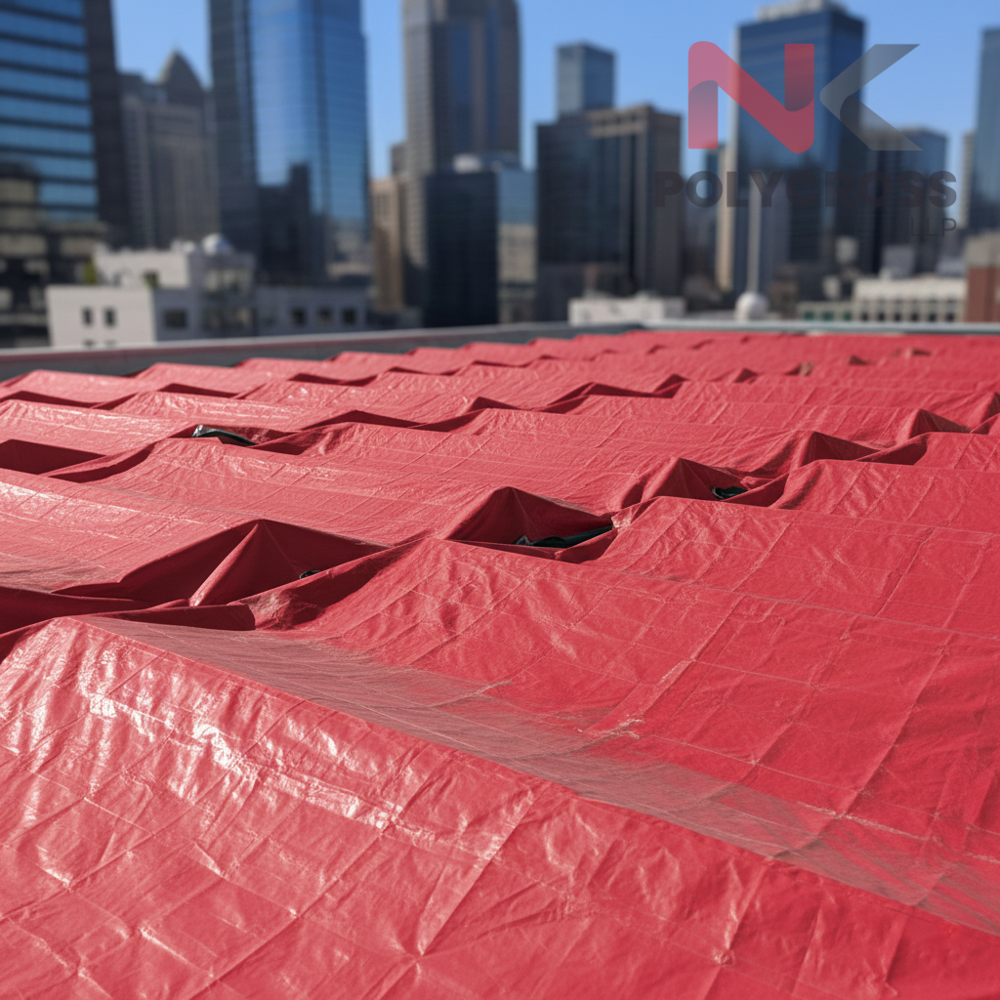 Solar Panel Temporary Cover - Color: Blue