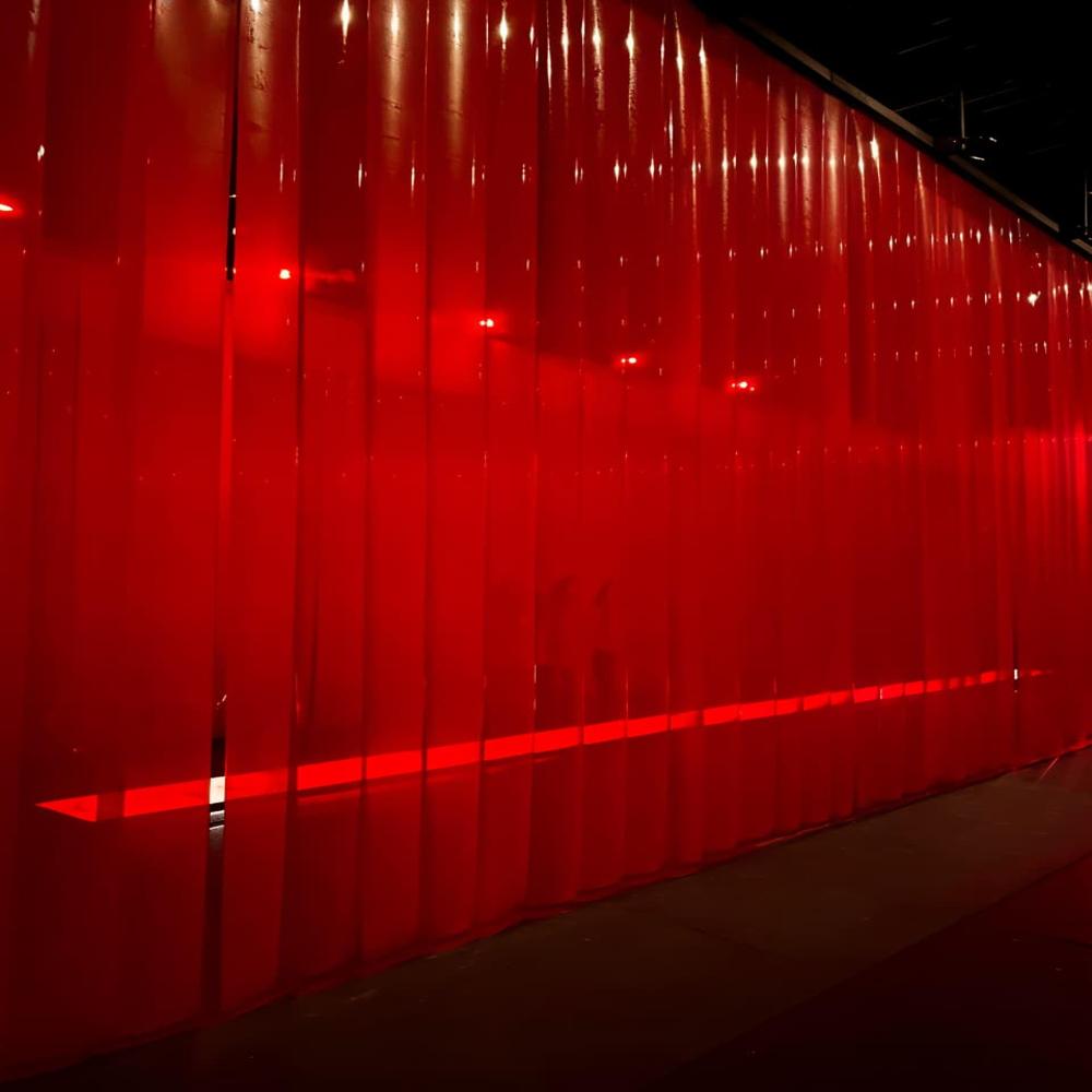 Welding Red PVC Strip Curtain
