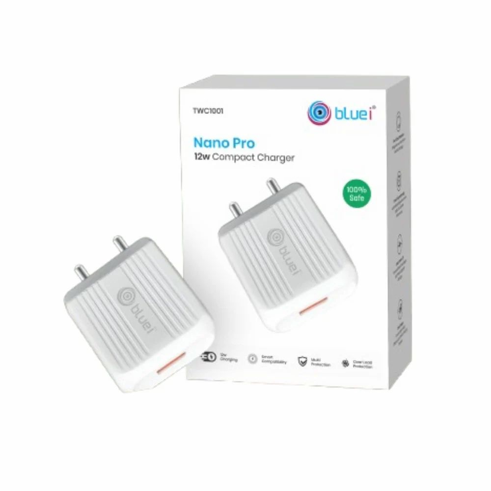 Nano Pro 12W Single USB Fast Charger with Micro USB Cable