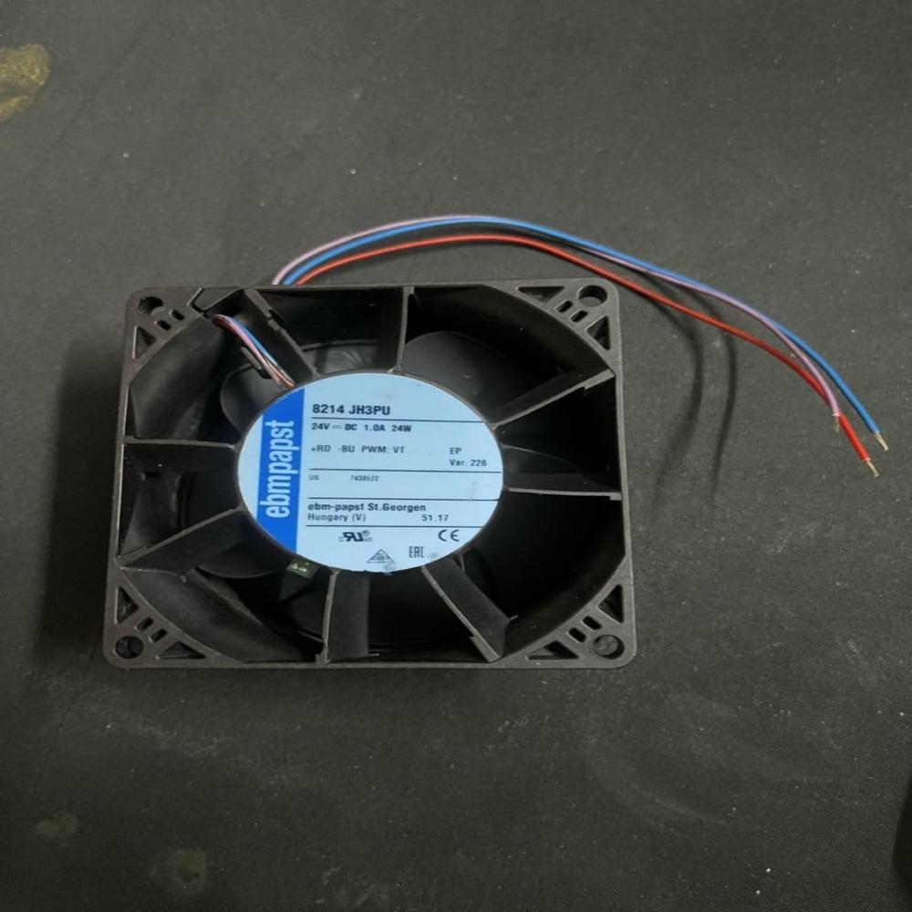 ebmpapst 8214 JH3PU Axial Fan 24V-1.0A 24W DC Brushless Air Cooling Fan 4000 RPM 8038mm 3Wire 