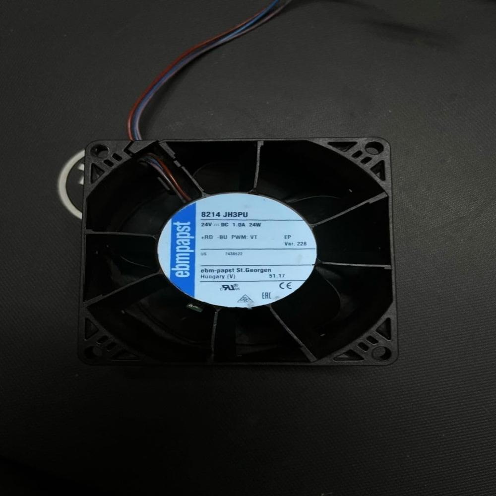 ebmpapst 8214 JH3PU Axial Fan 24V-1.0A 24W DC Brushless Air Cooling Fan 4000 RPM 8038mm 3Wire 