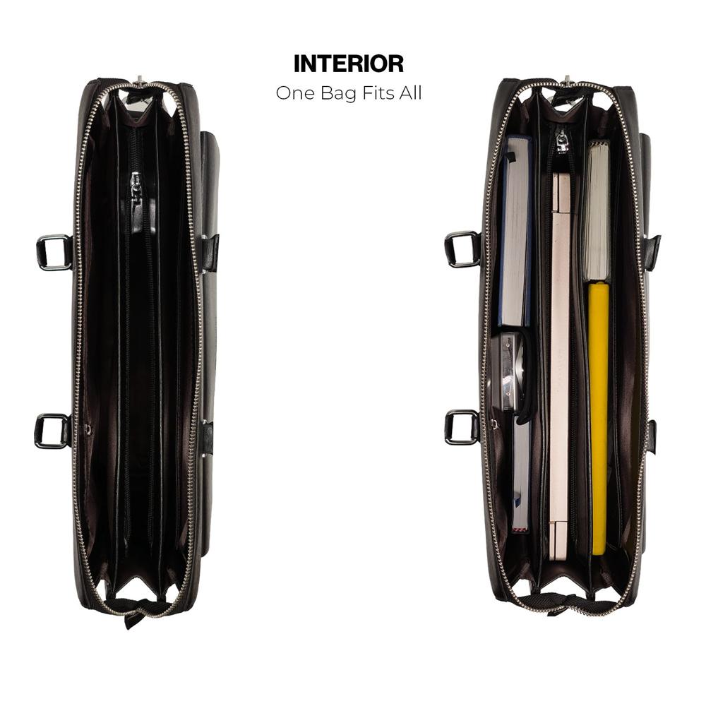 V1 Brown Dual Tone Laptop Bag