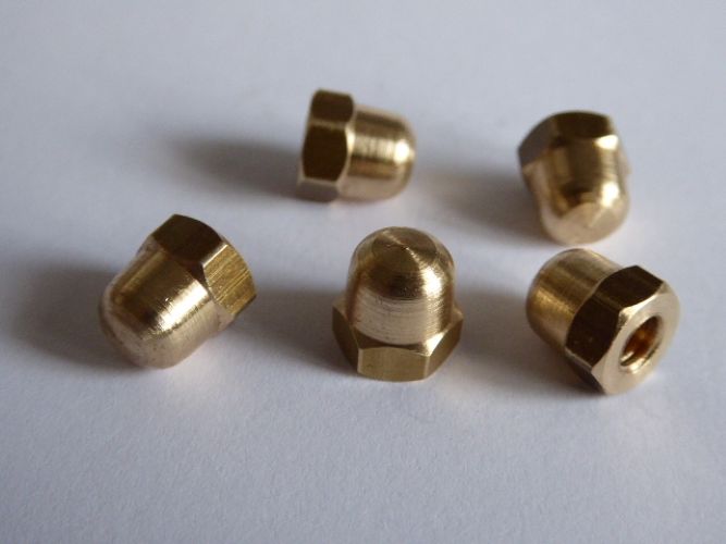 Brass Dome Nuts - Application: Automotive Industry