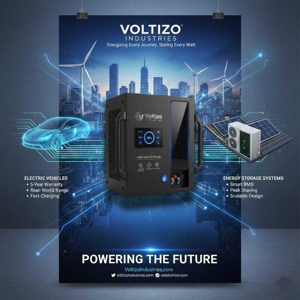 Voltizo Industries - 3kva 24v Lithium Inverter | Ups | Compact Black Design,