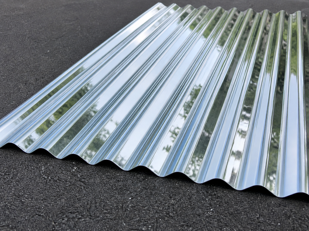 Polycarbonate Corrugated Profile Sheet - Color: Translucent