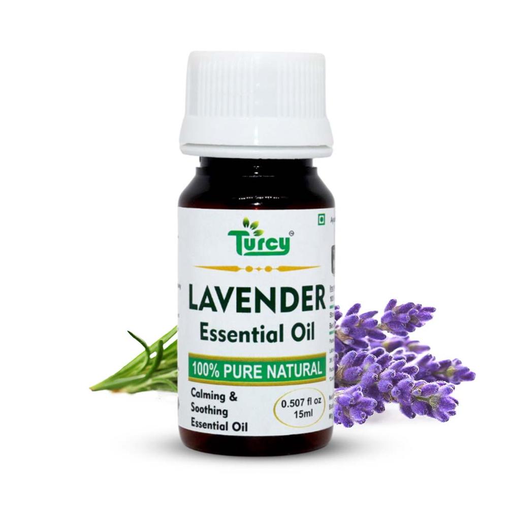 Turcy Lavender Oil  Stress Relief, Sleep Support & Aromatherapy Essential Oil(15ml) - Additives: Na