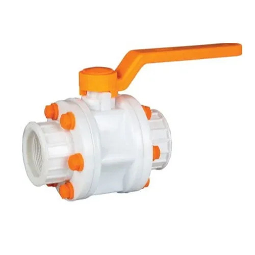 PP Three Piece Screwed End Ball Valve