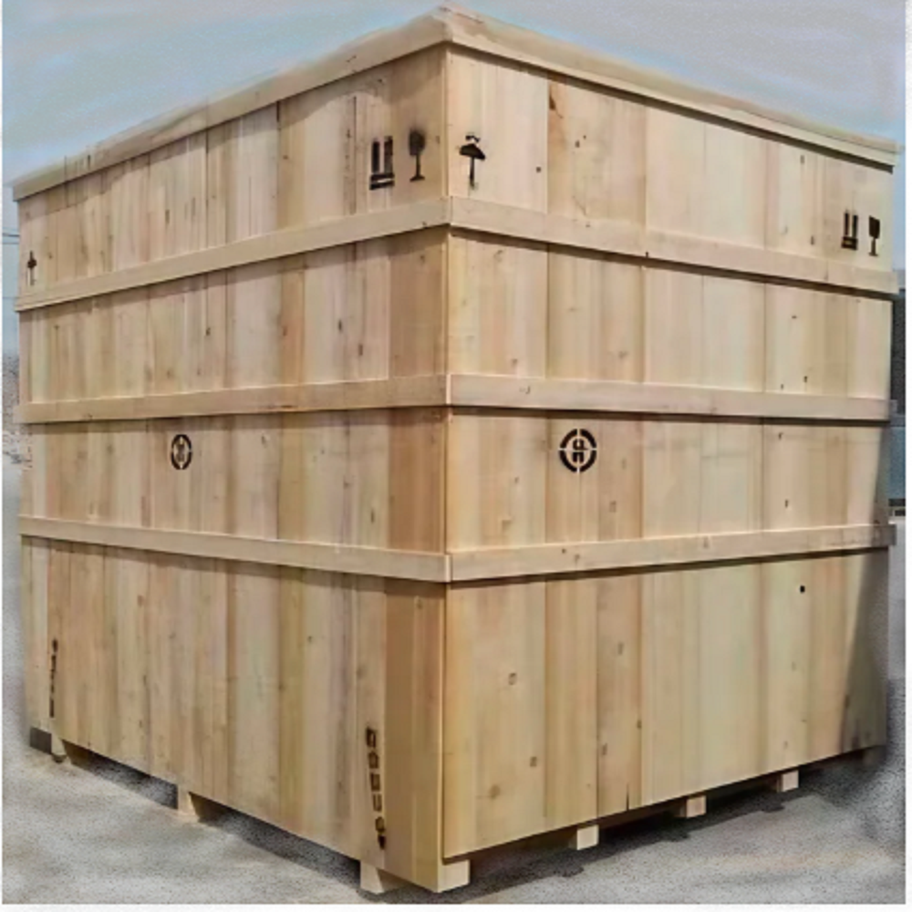 Two-way Rectangular Wooden Pallet Box - Finishing: Glossy Lamination