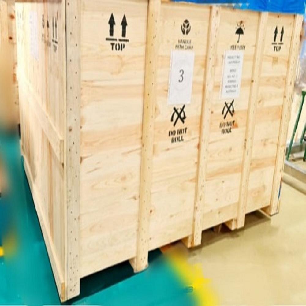 Two-way Rectangular Wooden Pallet Box - Finishing: Glossy Lamination
