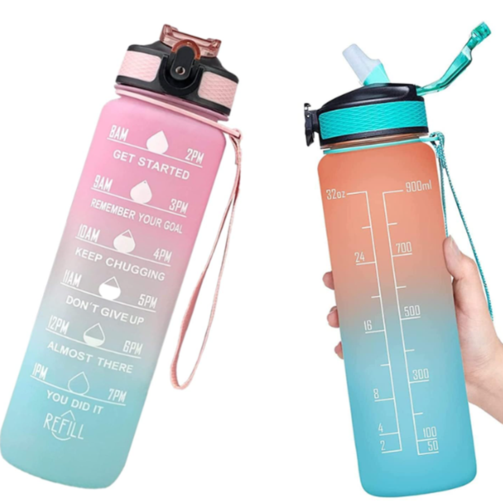 1000ML Motivational Water Bottle