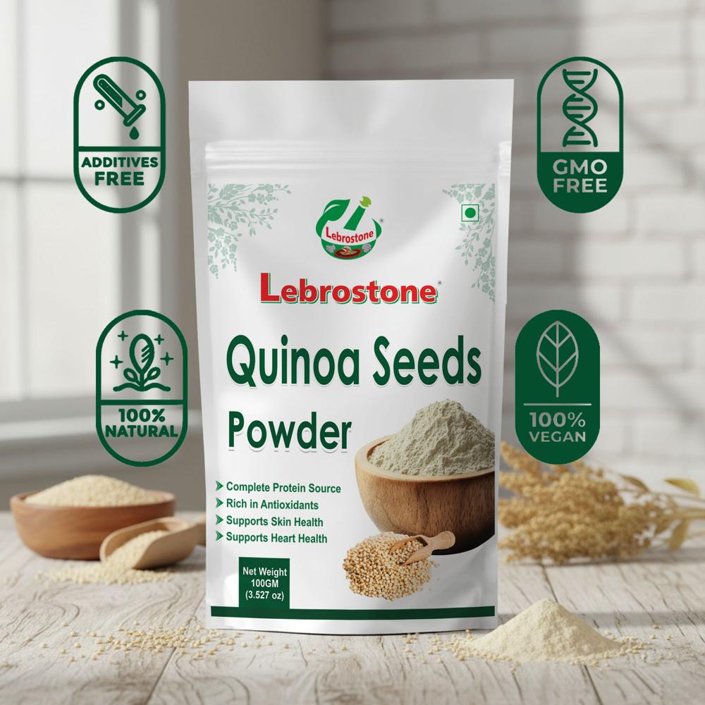 Lebrostone Quinoa Seeds Powder | Rich in Protein & Amino Acids | Supports Heart Health | 100g