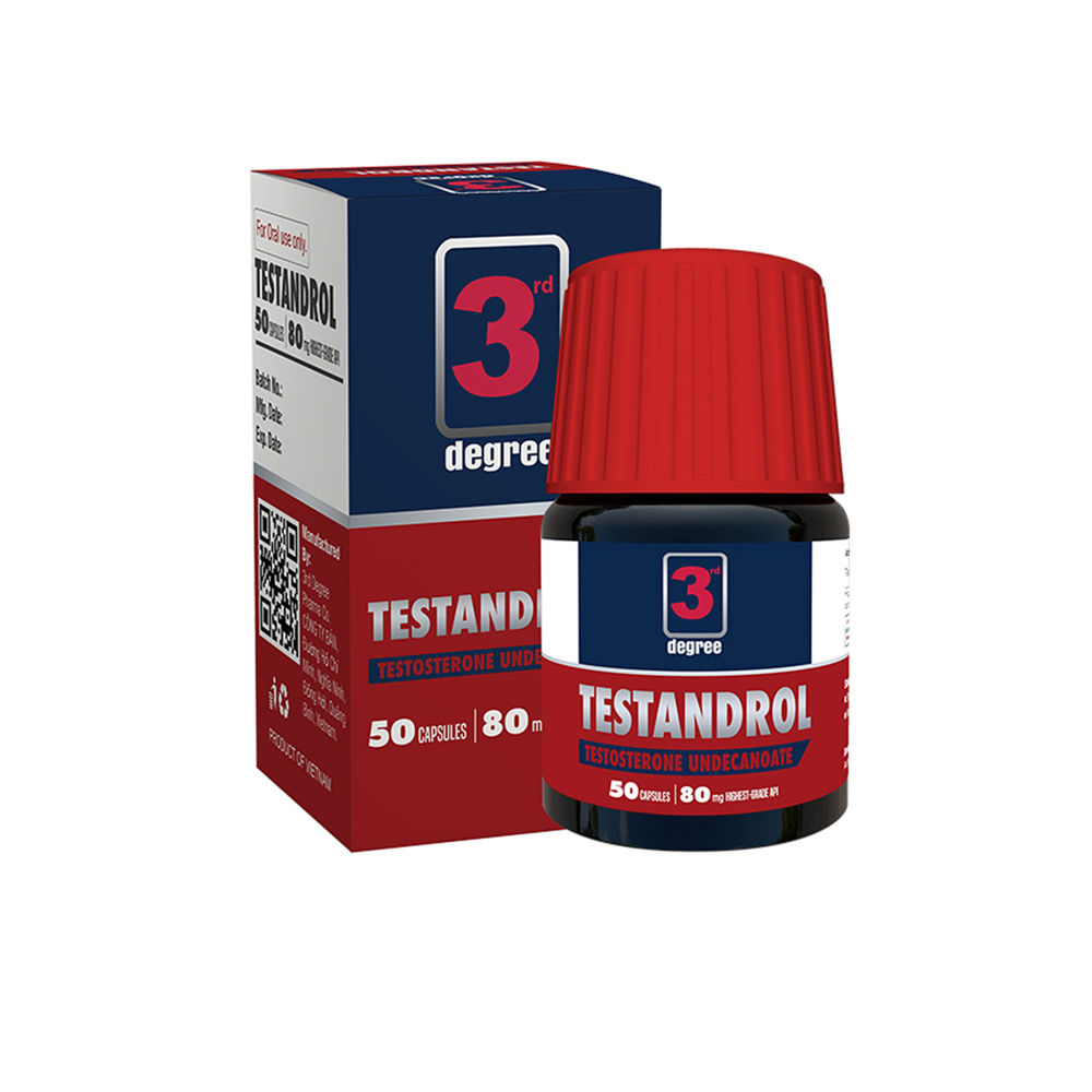 3RD DEGREE TESTANDROL, 80MG, 50 CAPS