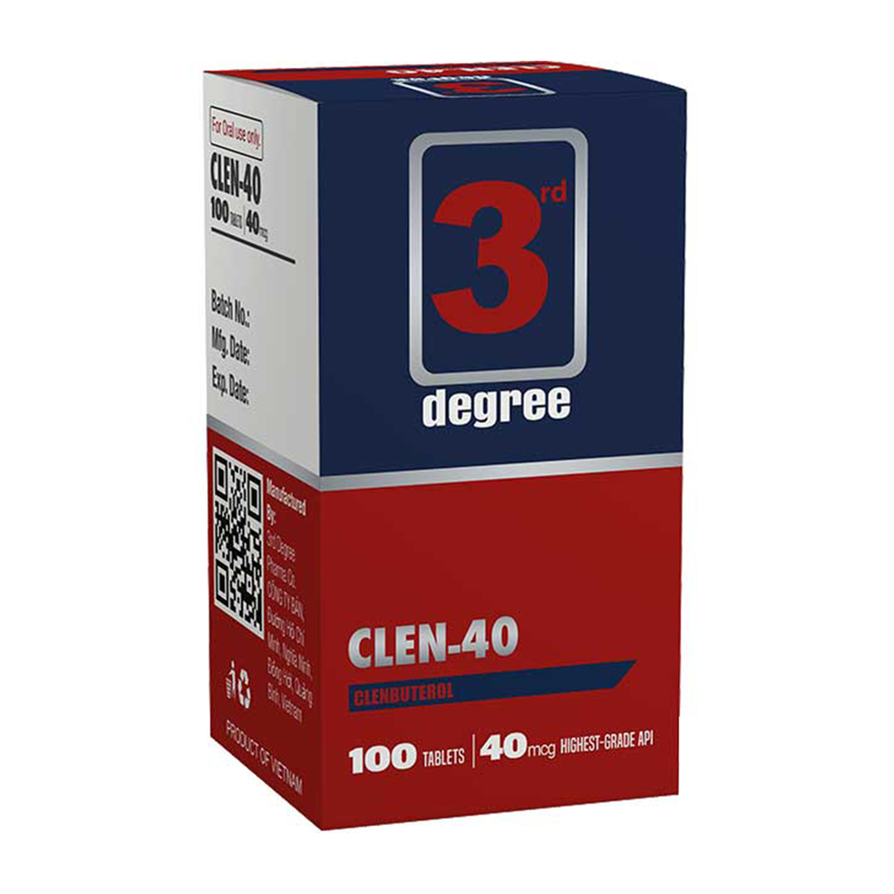 3RD DEGREE CLENBUTEROL, 100 TABS