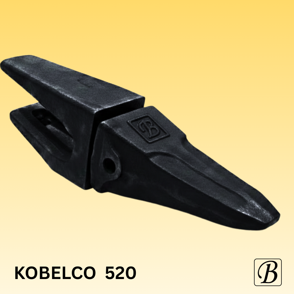 Kobelco 520  Bucket Teeth Adapter - Color: Blue