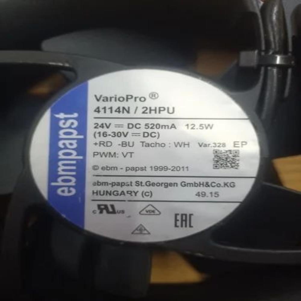 EBMPAPST 4114N/2HPU 24V DC 12.5W 8025mm Ball Bearing Industrial Axial Cooling Fan