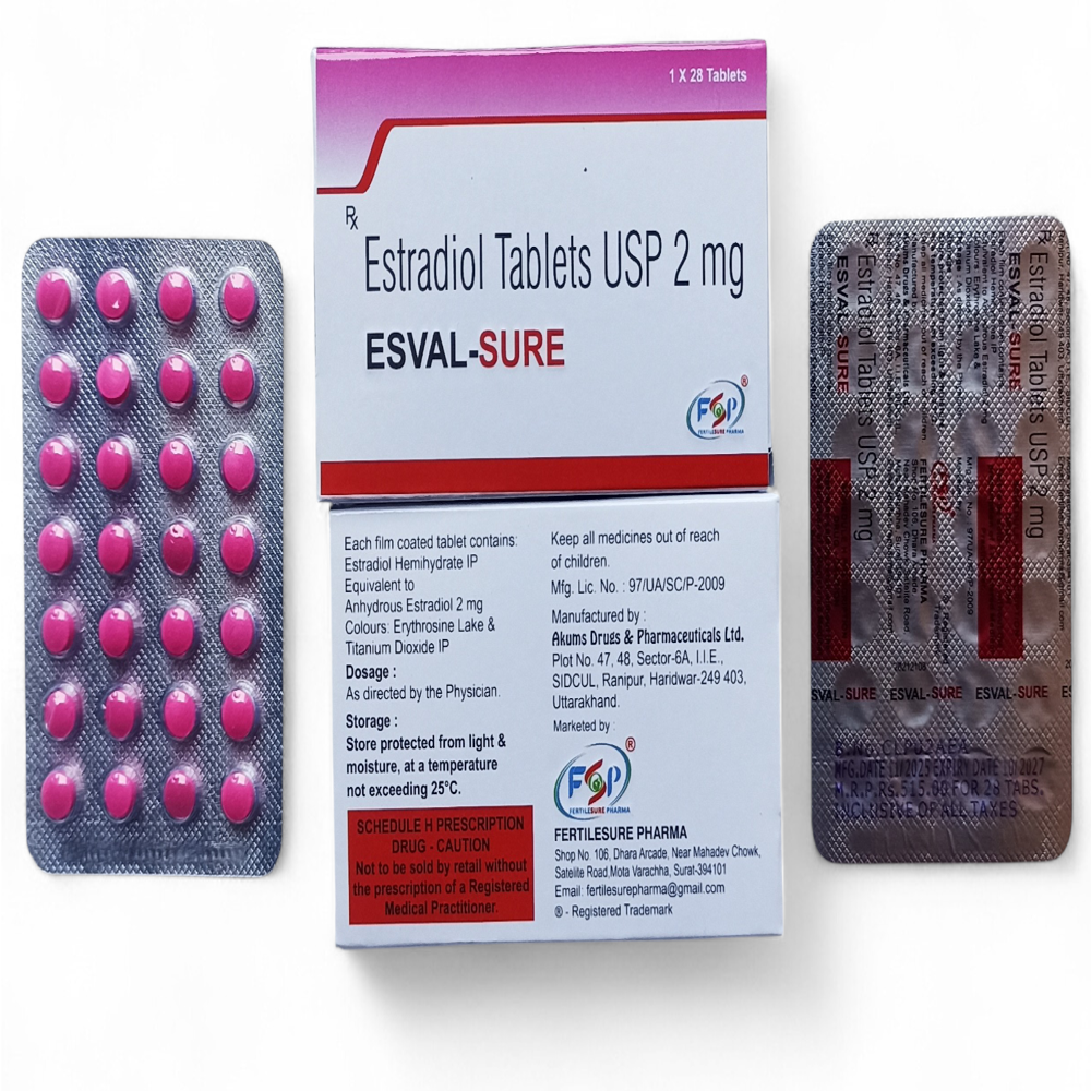Esval-sure (Estradiol Valerate/hemihydrate Tablet 2mg) - Drug Type: General Medicines