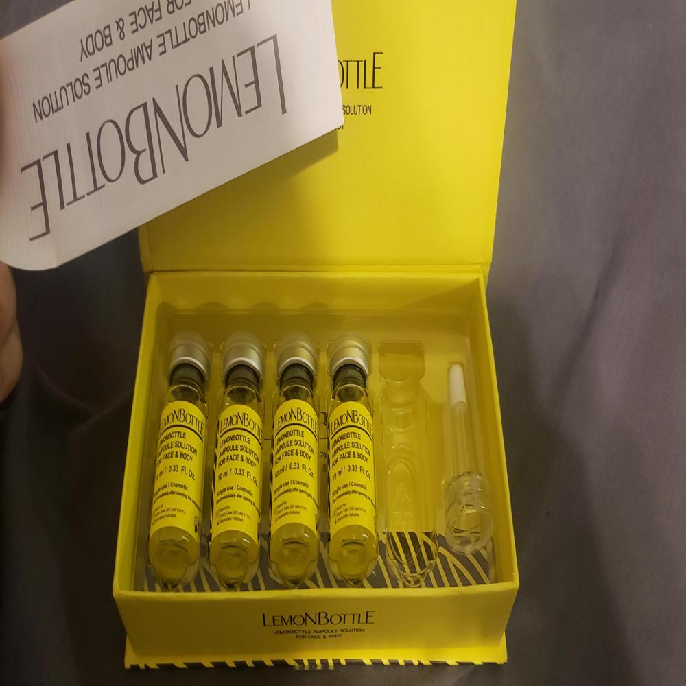 Lemon Bottle Ampoule Solution For Face & Body 10ml x 5ea Premium Quality Skin Care Treatment