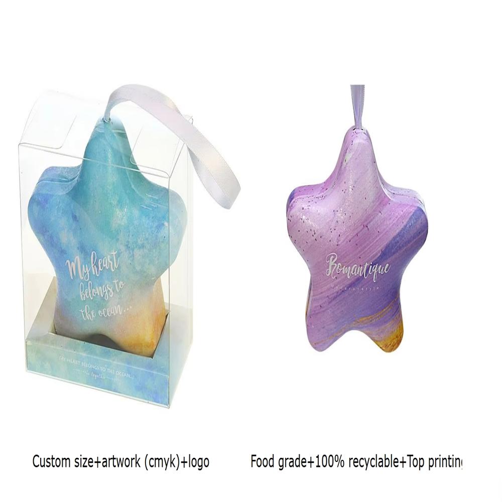 Star Shape Packaging Tin Box Custom Printing Decorative Tinplate Star Shape Empty Container Metal Cans Gift