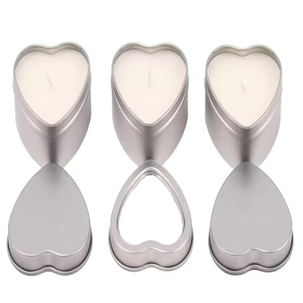 Valentine's Day Heart-Shaped Tin Box for Wedding Chocolate & Food Durable Metal Tin with Stylish Design
