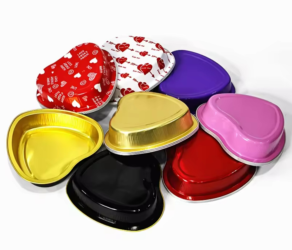 Valentine's Day Heart-Shaped Tin Box for Wedding Chocolate & Food Durable Metal Tin with Stylish Design