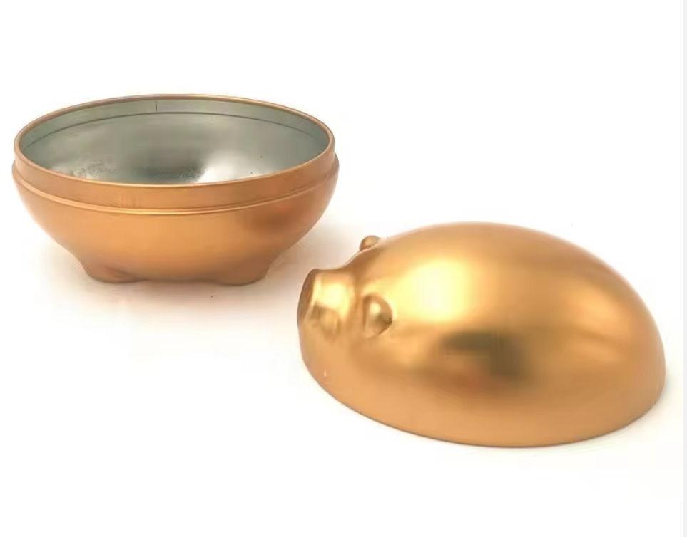 Custom Animal Shape Tin Coin Bank Piggy Bank Cute Metal Money Saving Container