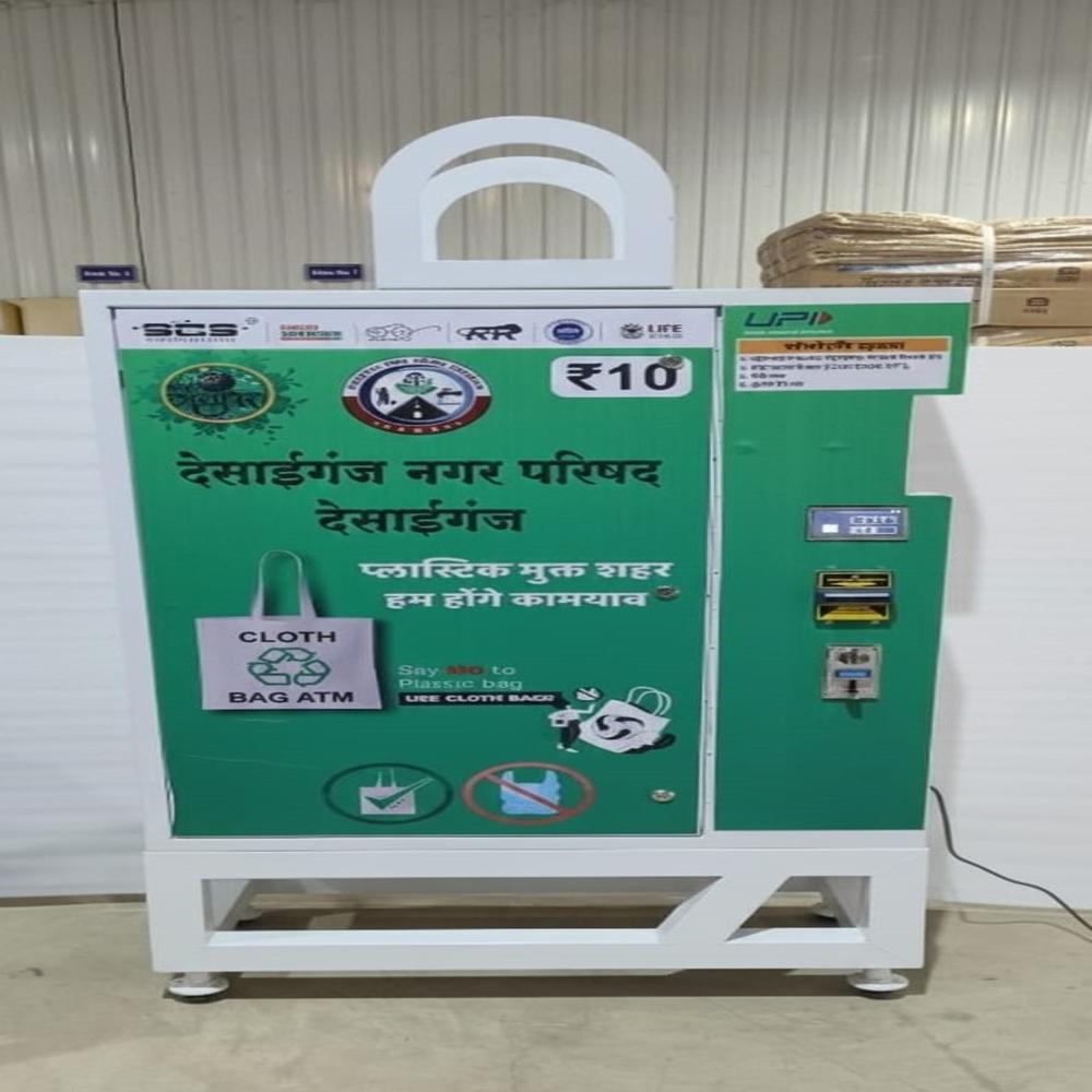 Cloth Bag Vending Machine - Capacity: 500 Pcs/hr