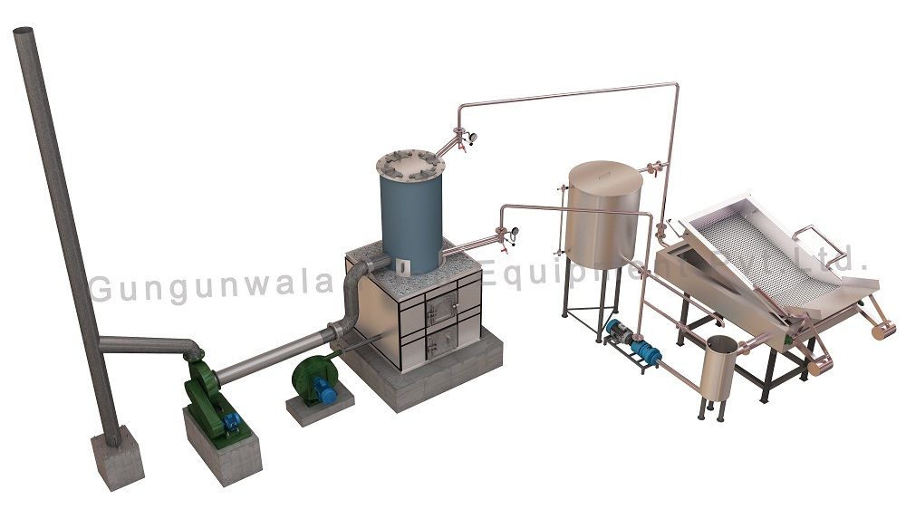 Batch Type Potato Chips Fryer