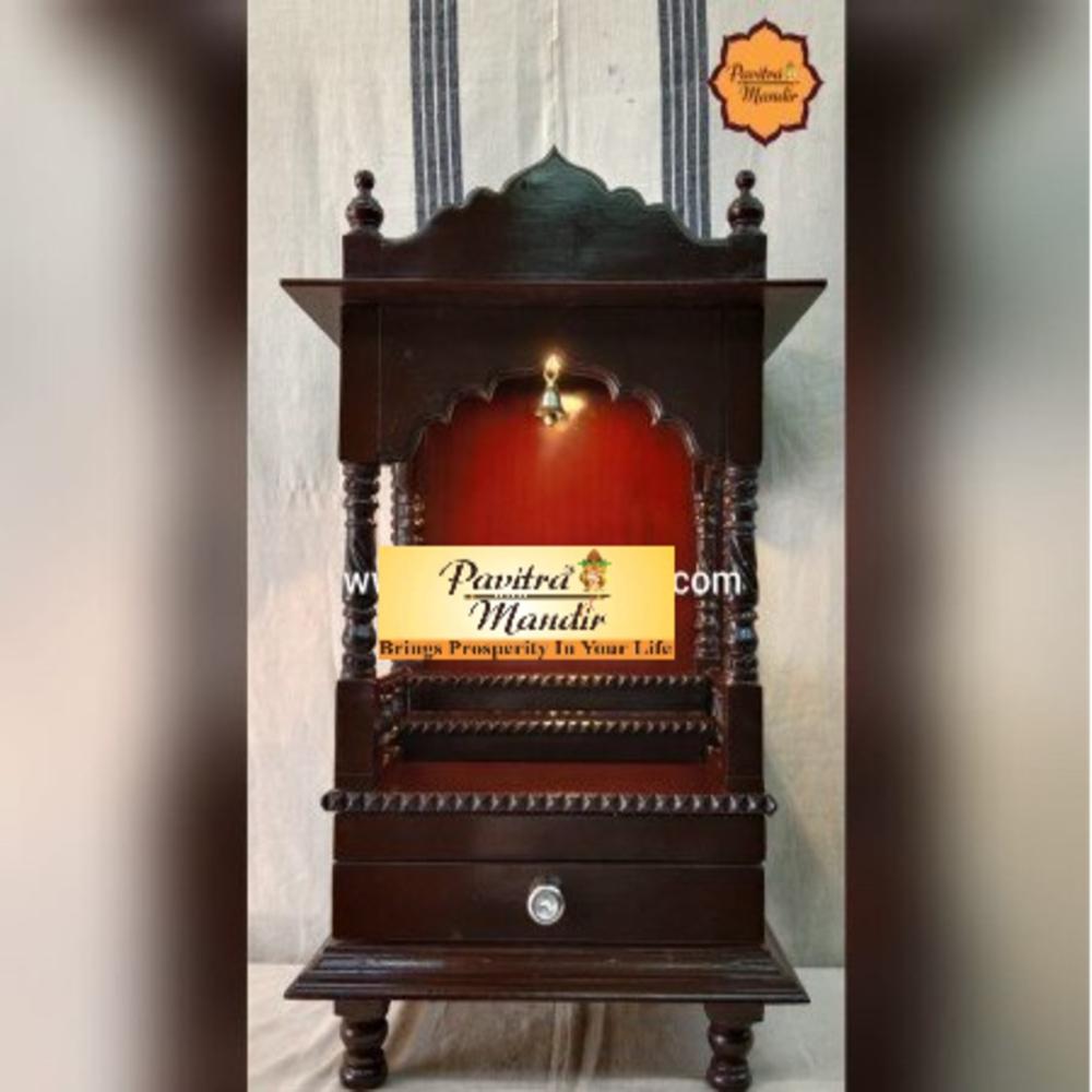 21 x 13 x 30 Burma Teakwood Temple (Rosewood Polish)