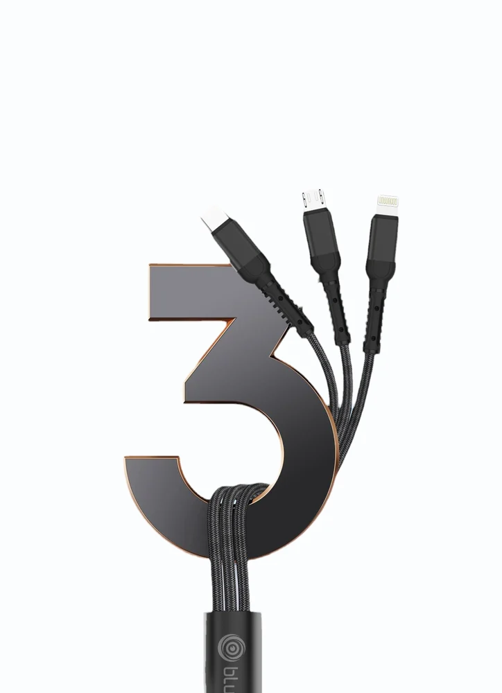 DC-3X-09 3 in 2 Fast Charging Data Cable