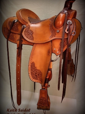 Horse Western Saddle - Color: Brown