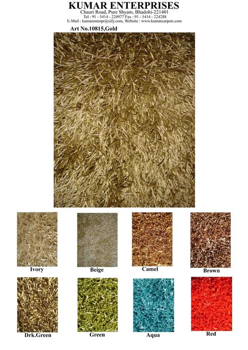 Golden Colour Shaggy Rug