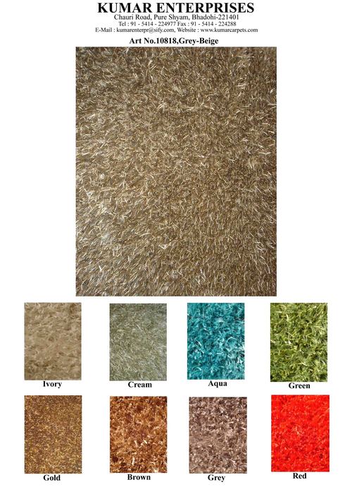 Grey-Beige Shaggy Rug 