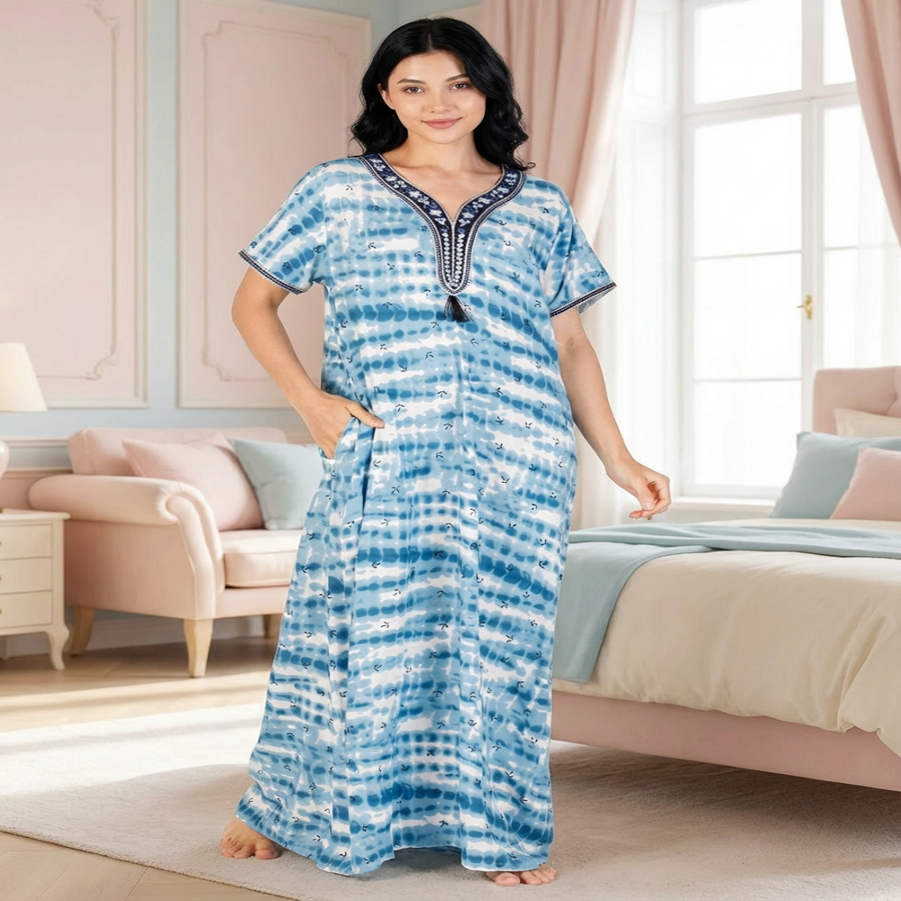 Evolove Rayon Nightgown For Women