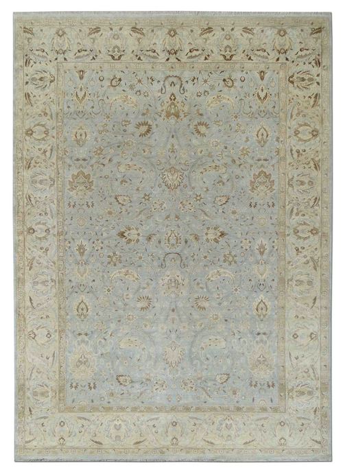 Light Blue Hand Knotted Carpets