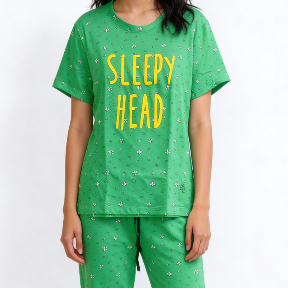 Ladies Sleeping Suits - Material: Cotton