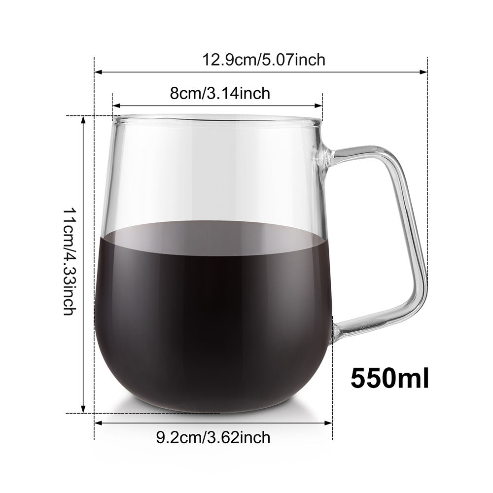 EffiPrint Personalized 11oz UV Printed Crystal Sticker Glass Mug with Your Image Text-Food Safe Reusable Graduation Gift