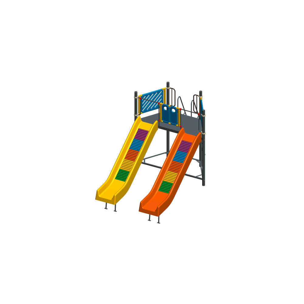 FRP Double Roller Slide 5ft - Double Roller Slide Equipment
