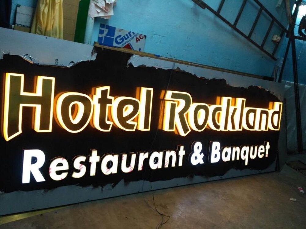 Hotel Name Led Sign Board