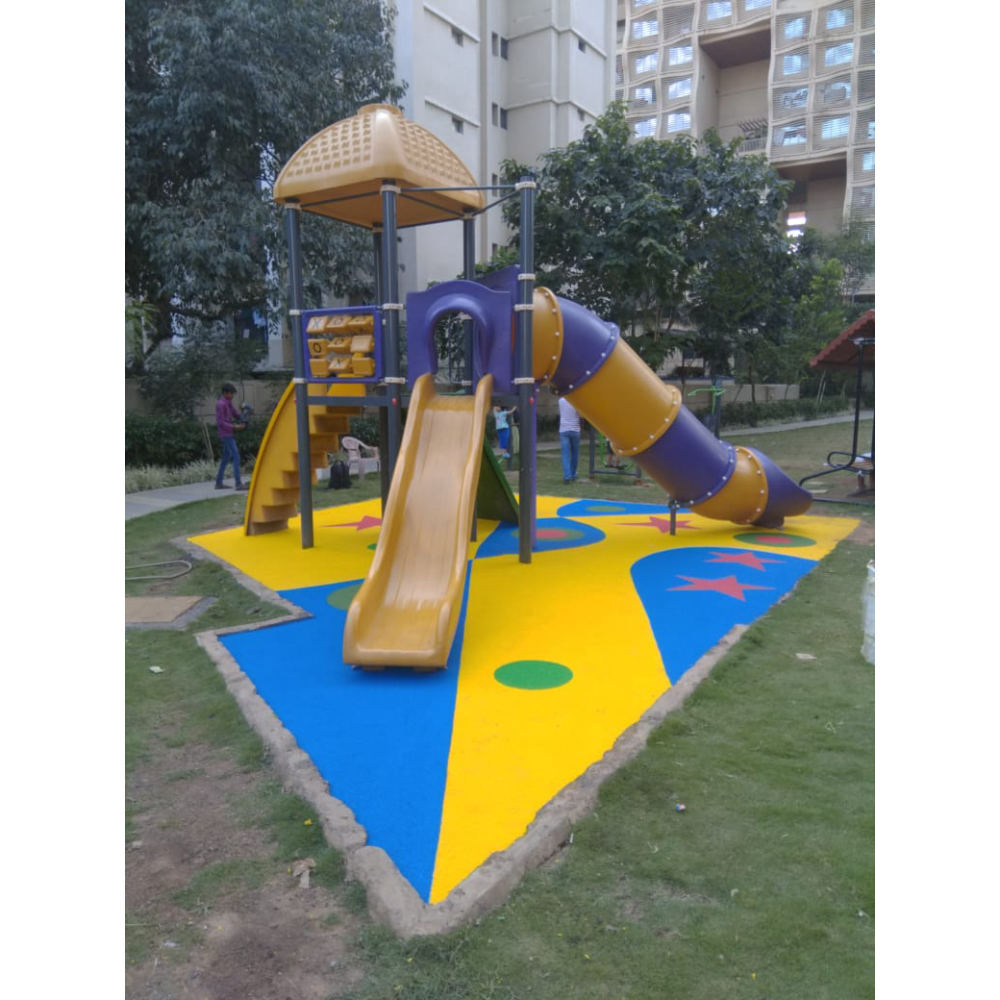 Outdoor Rubber Flooring - Stars & Circles