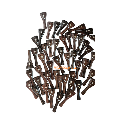 Violn Tailpiece Round Modle - Color: Dark Brown/Black